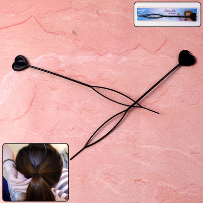 Heart-Shaped Hairpin Set 