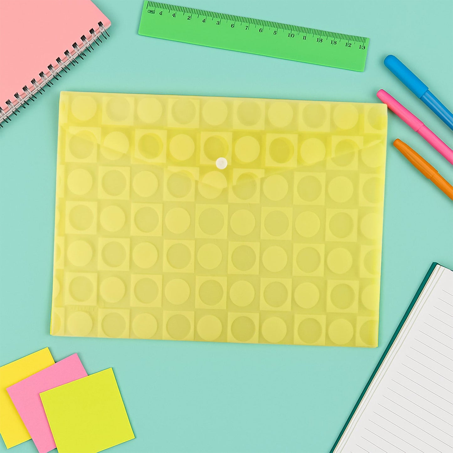 Printed plastic file holder