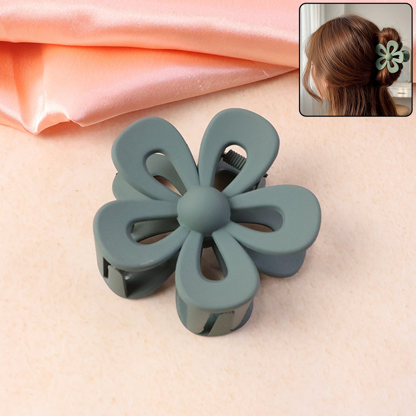 Floral Hair Clutch Clip
