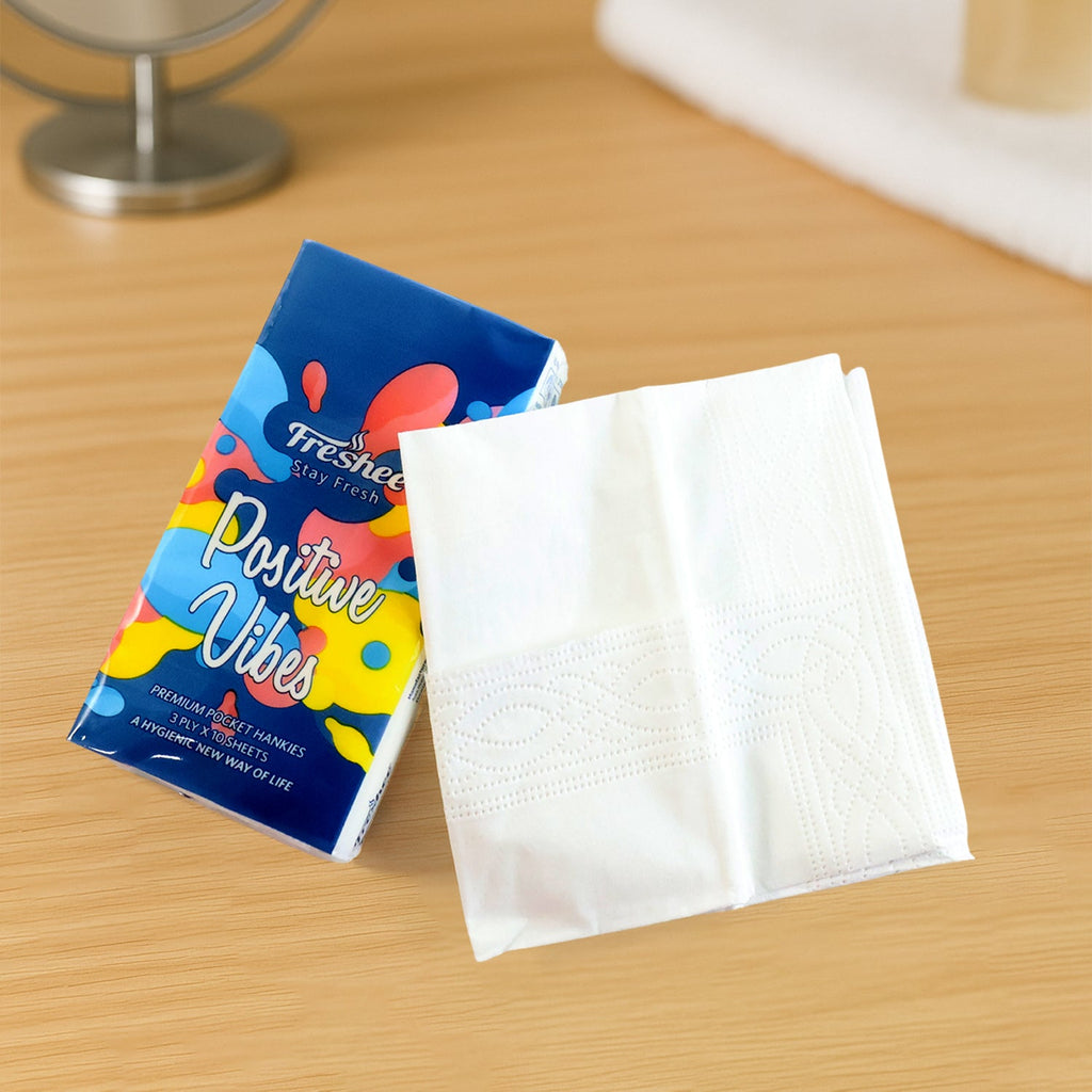 Premium Soft Pocket Tissue Pack  for Daily Use, Skin Care, Office (Pack of 6 / 60 Sheet)