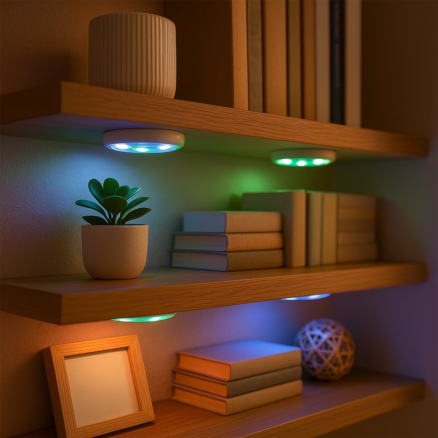 Multicolor Remote Control LED Touch Light Set