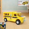 Funwoods Friction-Powered School Bus Push-and-Go Vehicle Toy (1 Pc)