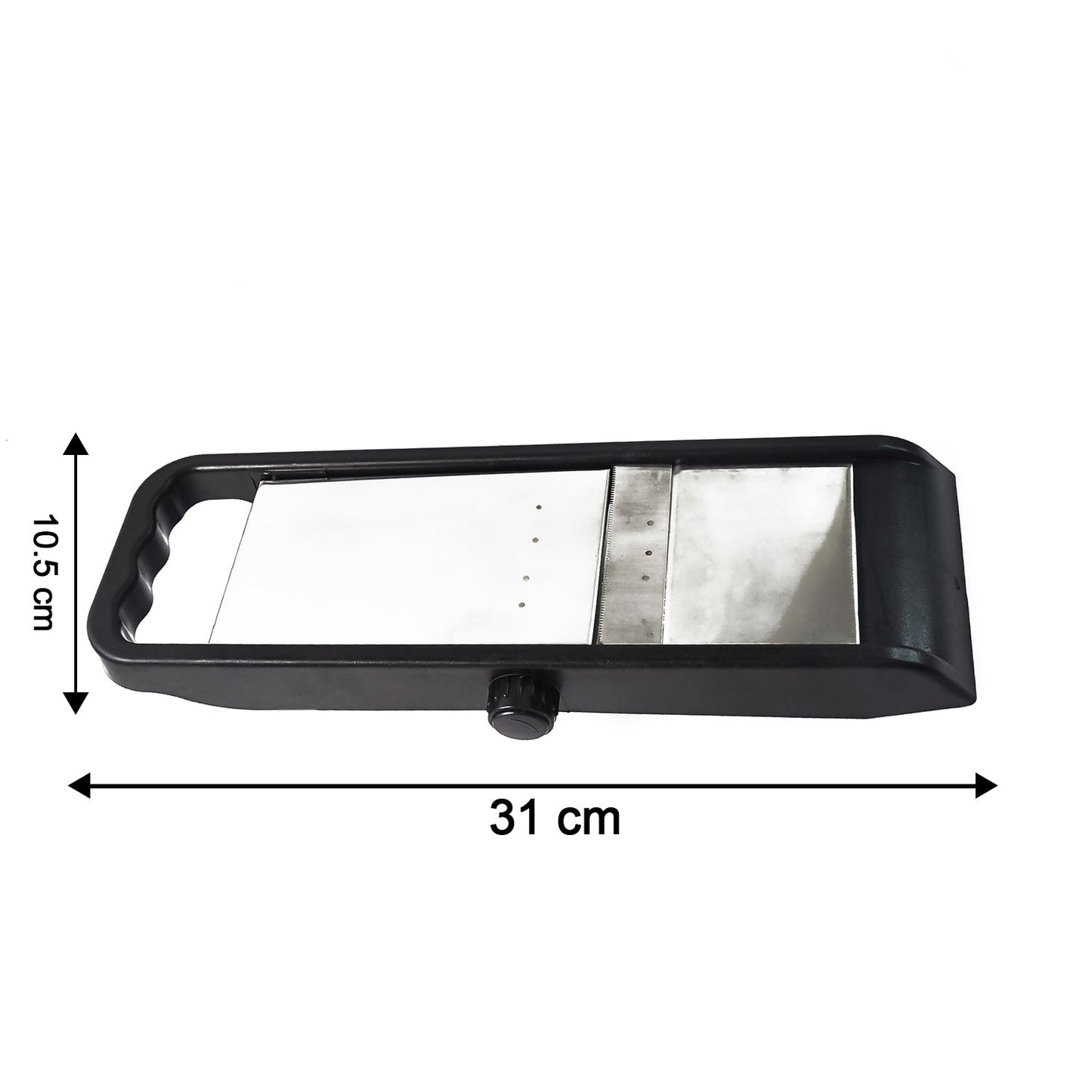 Supermom Adjustable Plastic Slicer, 1-Piece, Black / Silver