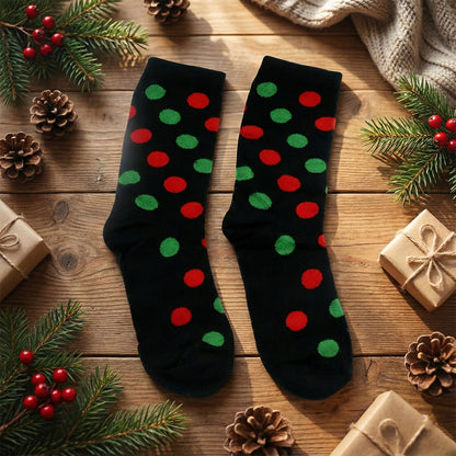 Soft dotted socks women        

