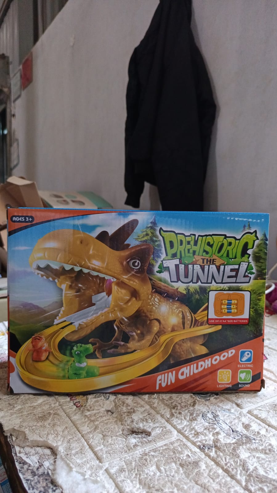 Children Electric Tracks Climb Stair Dinosaur Toys