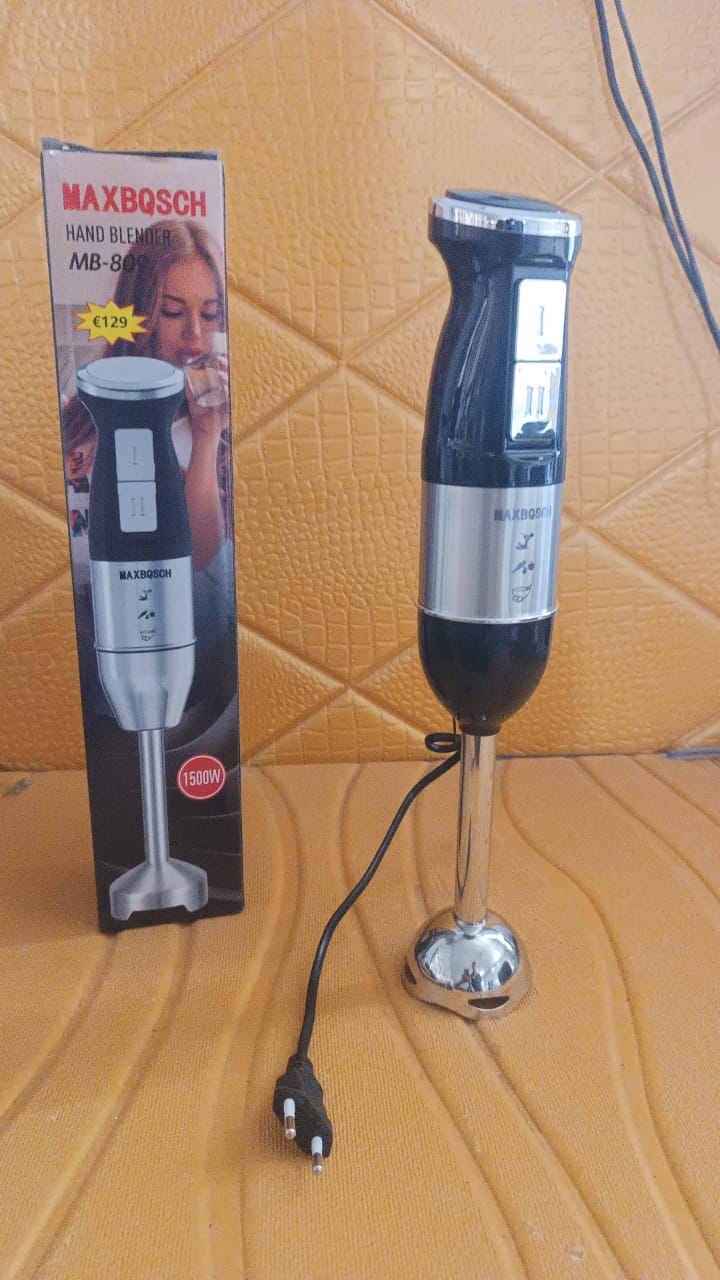 Stainless Steel Handheld Emulsion Blender With Four-blade Blade (300W / 1 Pc)