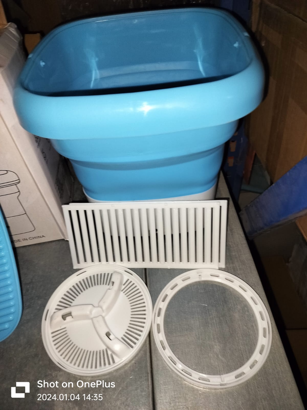 Small foldable washing machine, easy to carry anshopells