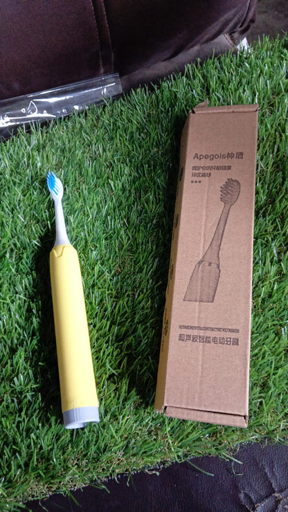 Electric Toothbrush With 4  Extra Head (1 Pc, Battery Included, Mix Color)