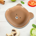 Durable Food Serving Plate, Bear Shaped Plate Cartoon Snack Plates  (1 Pc)