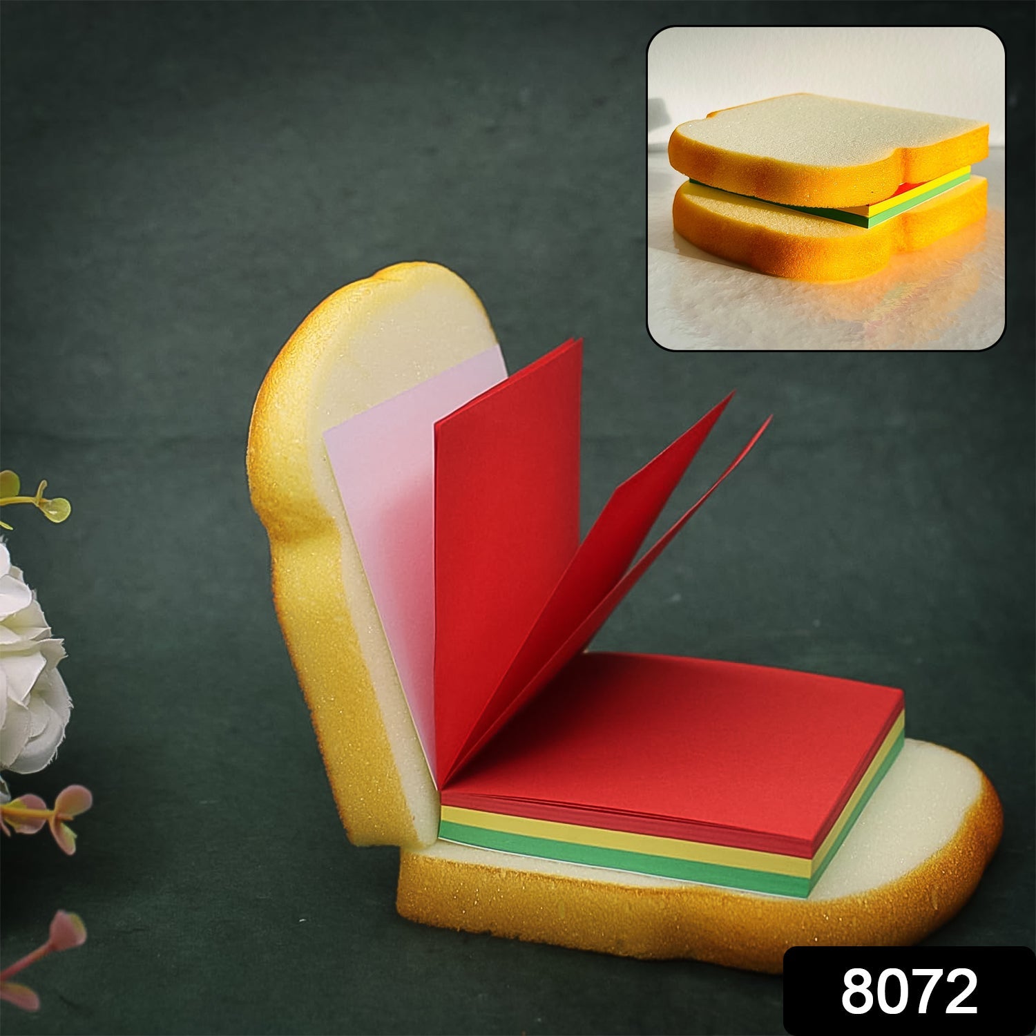 Sandwich Shaped Note / Sticky Notes / Memo Notes, Unique Mini Notes (Multicolor)