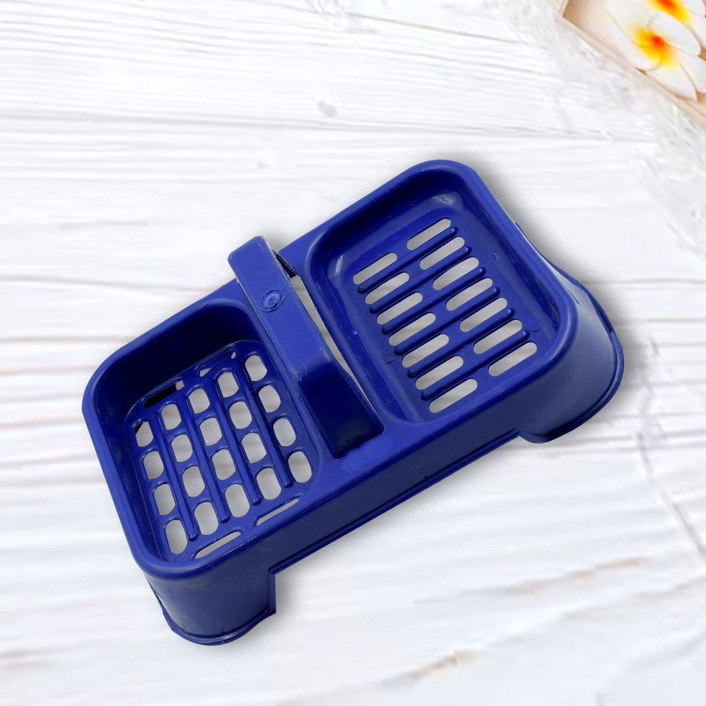2in1 Plastic Soap Case, Dual Section Soap Holder (1 Pc / Multicolor)